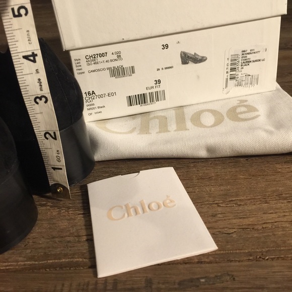 Chloé black suede Lauren scalloped pumps - Picture 5 of 8